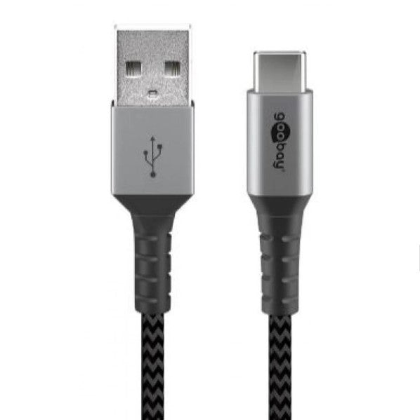 USB C Charging and Sync Cable Fabric 1m