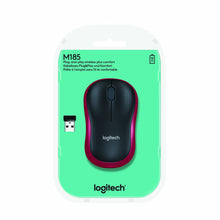 Rato sem fios Logitech M185 vermelho