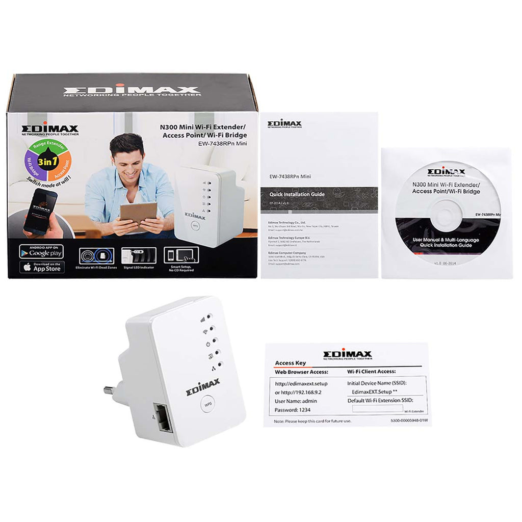 Extensor/Ponto de Acesso/Ponte Wi-Fi N300 Mini - Soluções com Fios