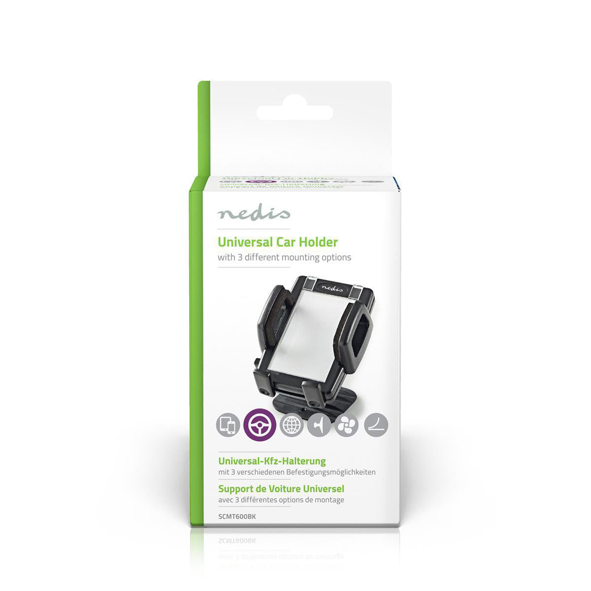 Soporte de Coche Para Smartphone | 3 en 1 Rejilla Ventilación/ventosa/pegatina