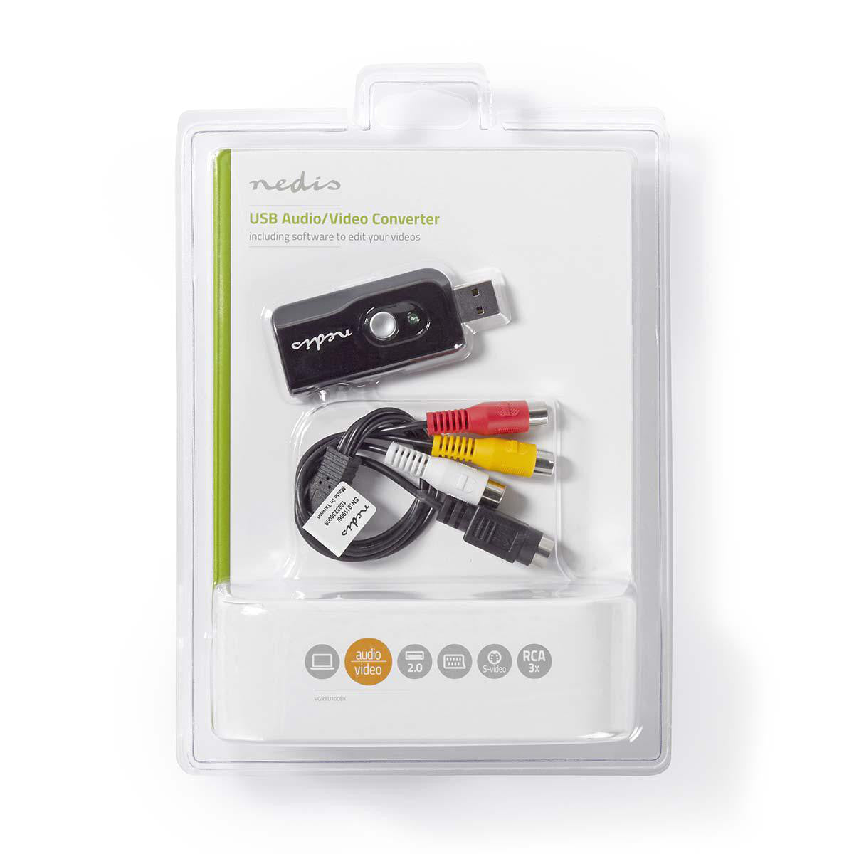 Capturadora de Vídeo | Cable A/V o Scart Software Incluido USB 2.0 Audio y Video