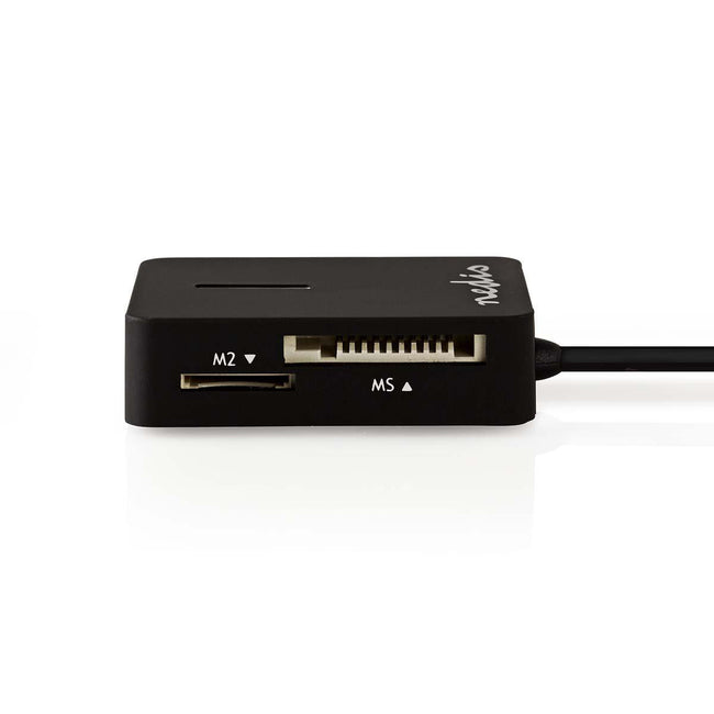 Lector de tarjetas USB 2.0 Nedis CRDRU2300BK, vista de las ranuras