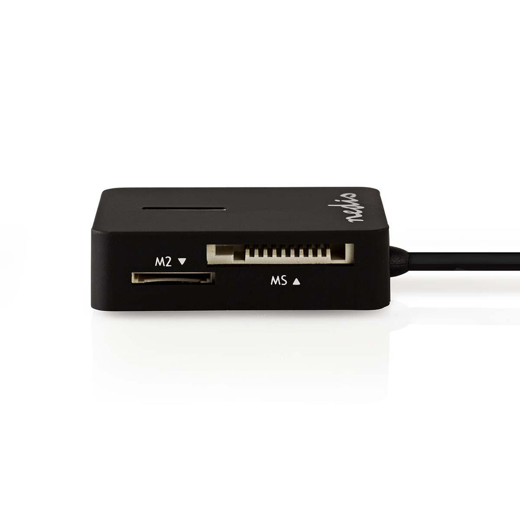 Lector de tarjetas USB 2.0 Nedis CRDRU2300BK, vista de las ranuras