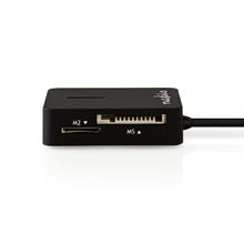 Lector de tarjetas USB 2.0 Nedis CRDRU2300BK, vista de las ranuras