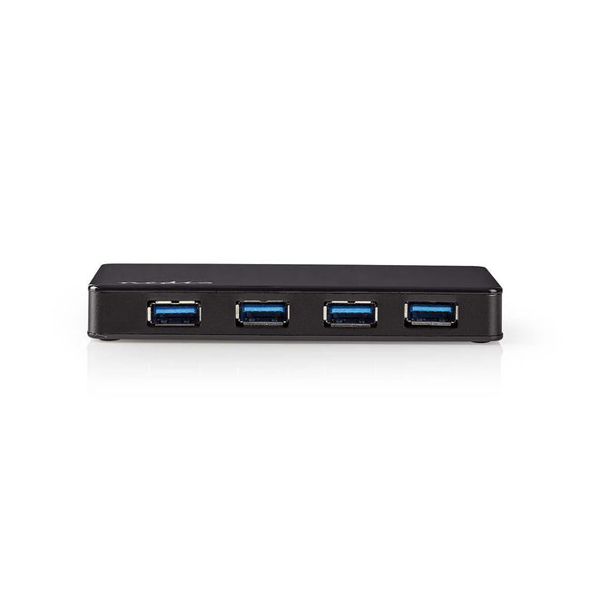 Hub USB 3.0 de 4 Puertos con Alimentación Externa | 5 Gbps | Negro