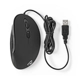 Ratón con Cable Ergonómico  | 3200 DPI 6 Botones Negro