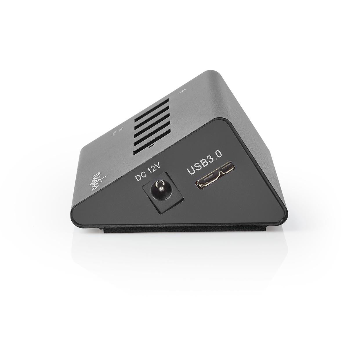 Concentrador USB | 5 Puertos Alimentación 3.0 Puerto de Carga QC3.0 Gbps Aluminio