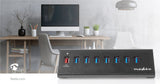 Concentrador USB | 8 Puertos Alimentación 3.0 QC3.0 5 Gbps