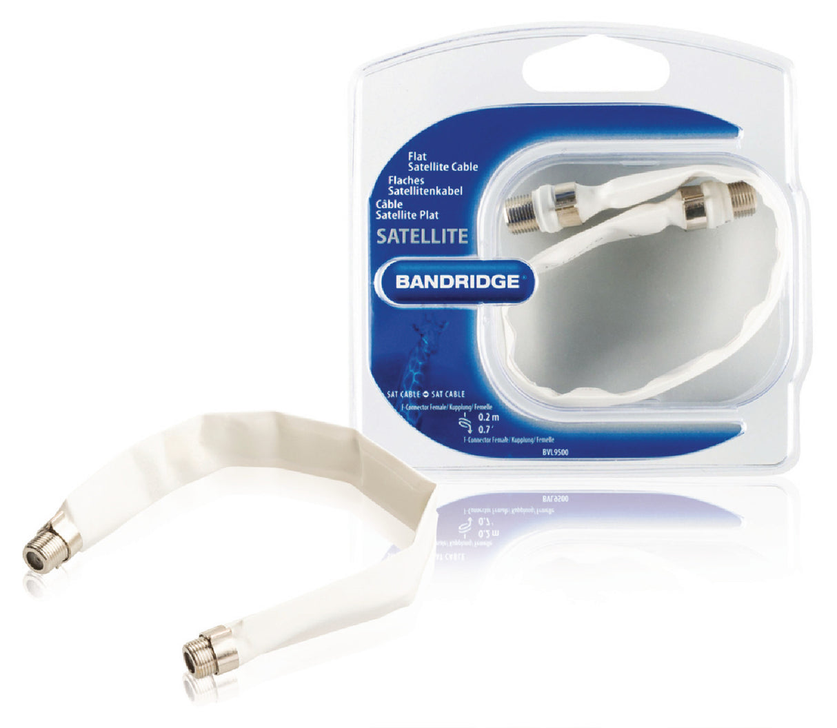 Cable de Satélite Plano 0.2 m