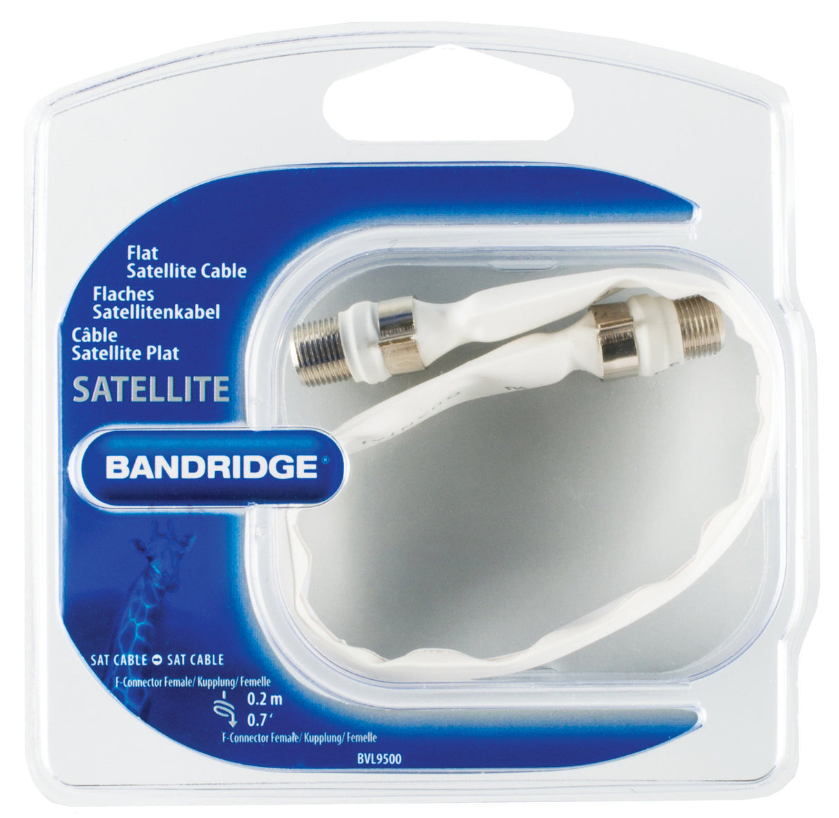 Cable de Satélite Plano 0.2 m