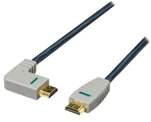 Cabo HDMI de alta velocidade com conector Ethernet - (Ângulo) 2.0 em cor azul