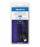 Cable Hdmi de Alta Velocidad con Conector Hdmiethernet Mini 2.00 m en Color Negro