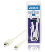 Cable Hdmi de Alta Velocidad con Conector Ethernet a Mini HDMI - 1.00 m - Blanco