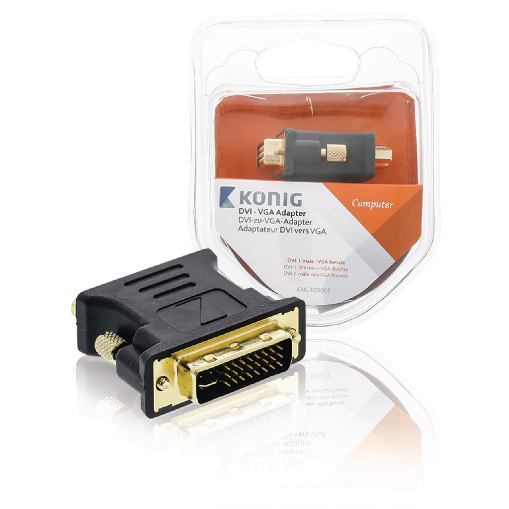 DVI - VGA Adapter Dvi-i Male to Female 1 pc. in Gray