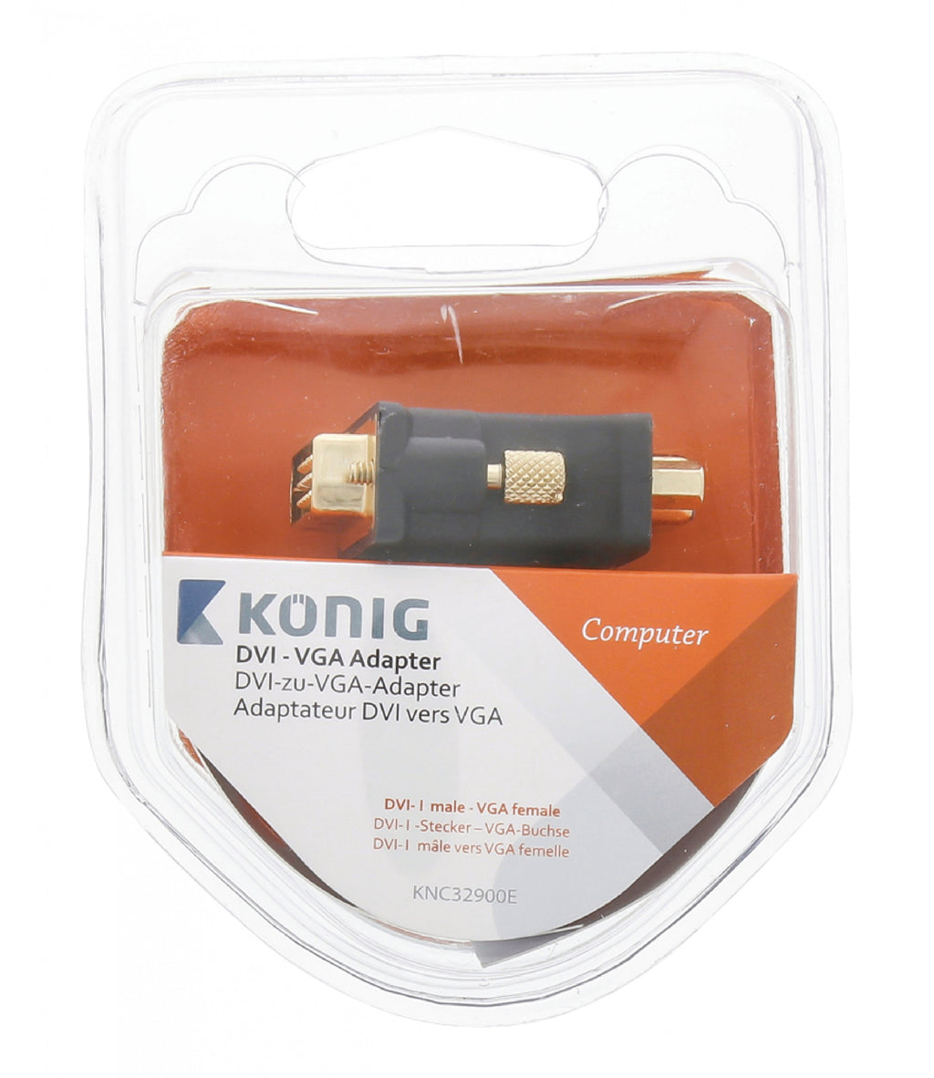 DVI - VGA Adapter Dvi-i Male to Female 1 pc. in Gray