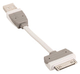 Cable USB de Carga y Sincronización A Macho - Base Conexión Apple 30 Pines 0,10 m