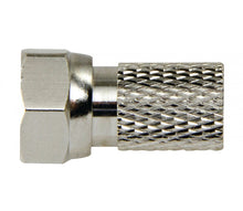 Conector F macho de 2,5 mm em metal prateado/antena prateada