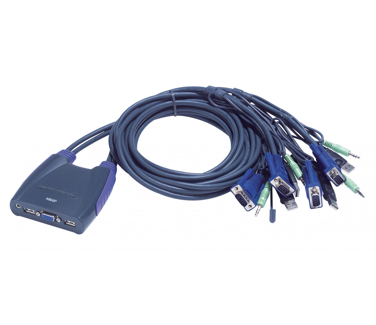 Conmutador kVM vga/usb de 4 puertos Aten
