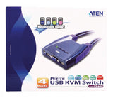 Conmutador kVM vga/usb de 4 puertos Aten