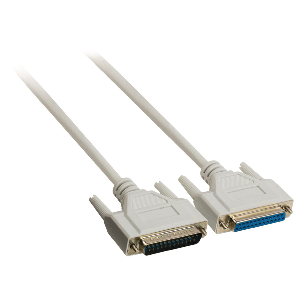 Cable Serie D-sub de 25 Pines Macho - Hembra 3,00 m Marfil Cables