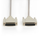 Cable Serie D-sub de 25 Pines Macho - Hembra 3,00 m Marfil Cables