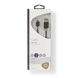 Cable USB 2.0 | A Macho - Micro B 1,0 m Antracita