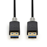 Cable USB 3.0 | A Macho - 2,0 m Antracita