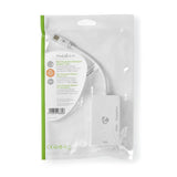 Cable Adaptador Multipuerto Mini Displayport | Macho - Hembra + Dvi-d de 24+1 Pines 0,2 m Blanco