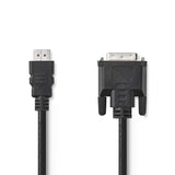 Cable Hdmi-DVI | Conector Hdmi - Dvi-d Macho de 24+1 Pines 5,0 m Negro DVI