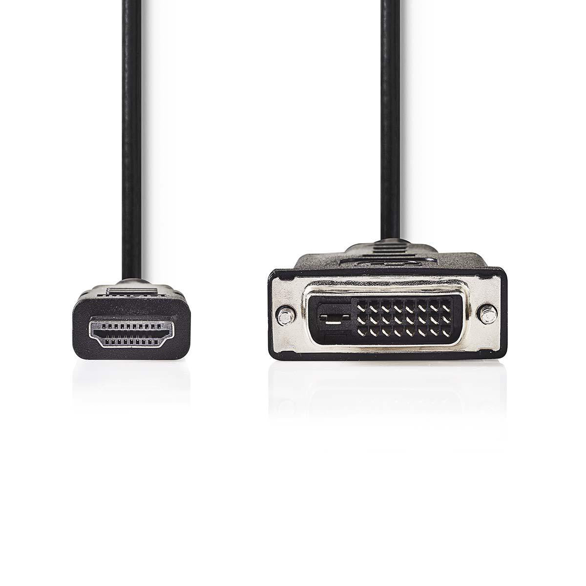 Cable Hdmi-DVI | Conector Hdmi - Dvi-d Macho de 24+1 Pines 5,0 m Negro DVI