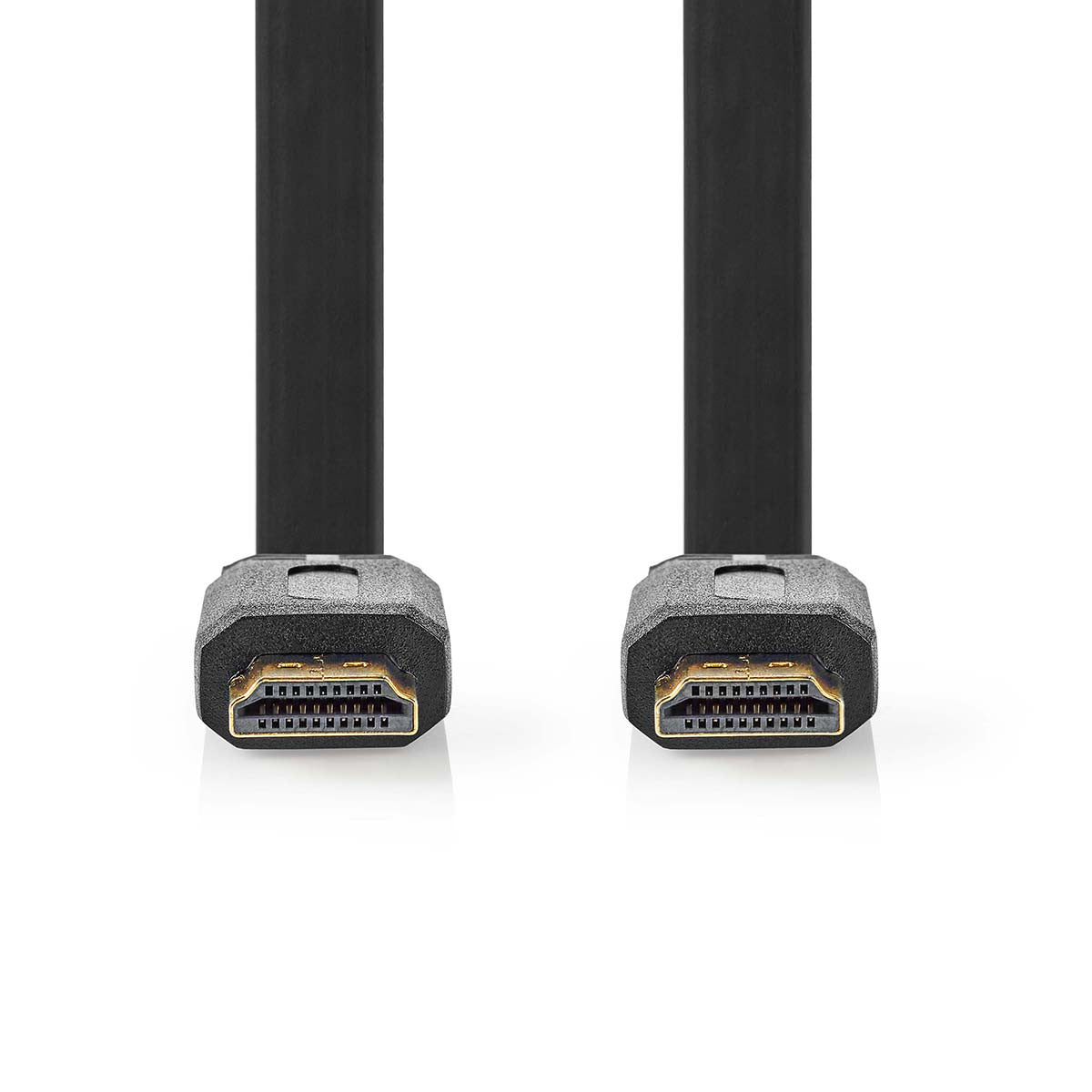 Cable Plano Hdmi de Alta Velocidad con Ethernet | Conector - 1,5 m Negro