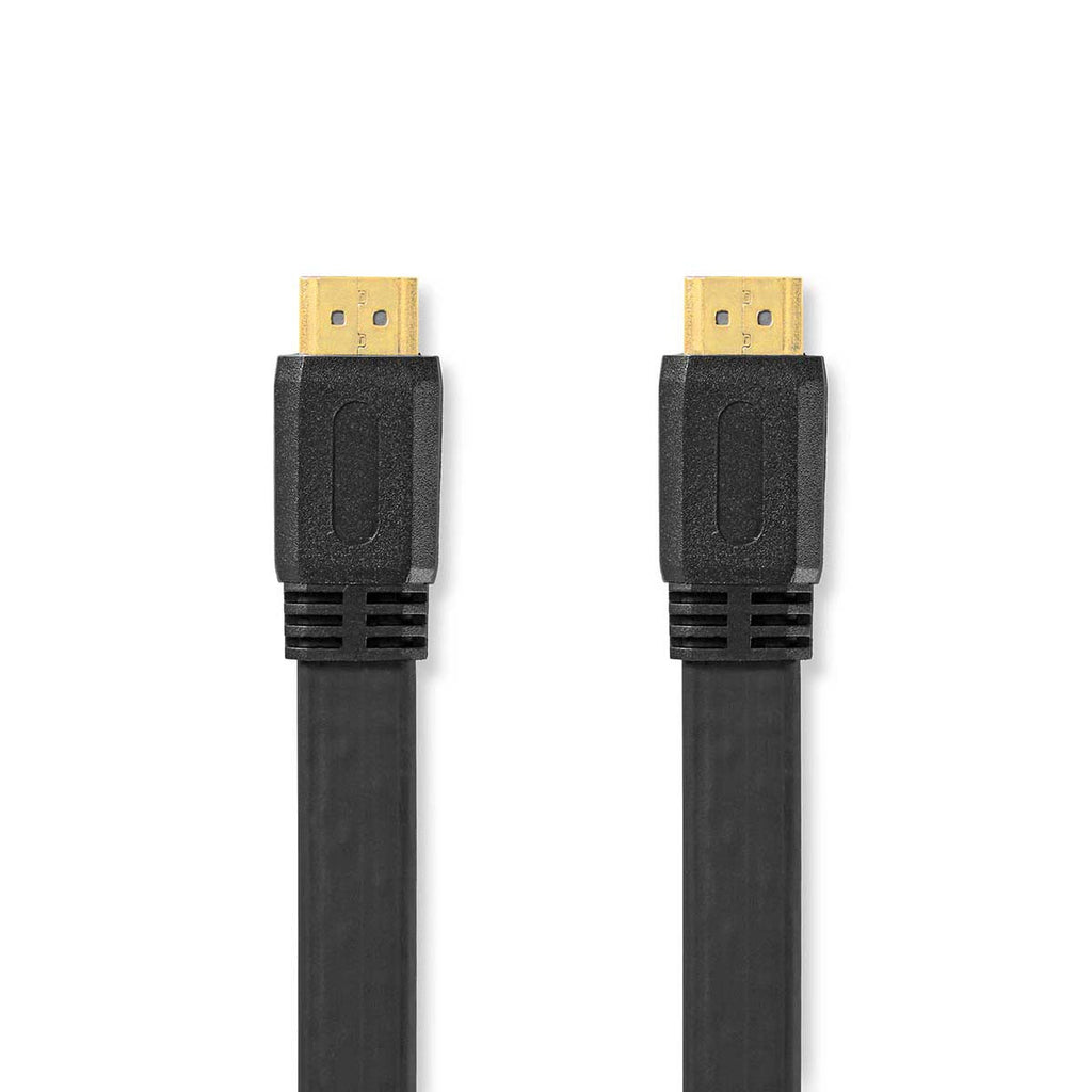 High-Speed ​​HDMI Flat Cable with Ethernet | Connector - 3.0 m Black