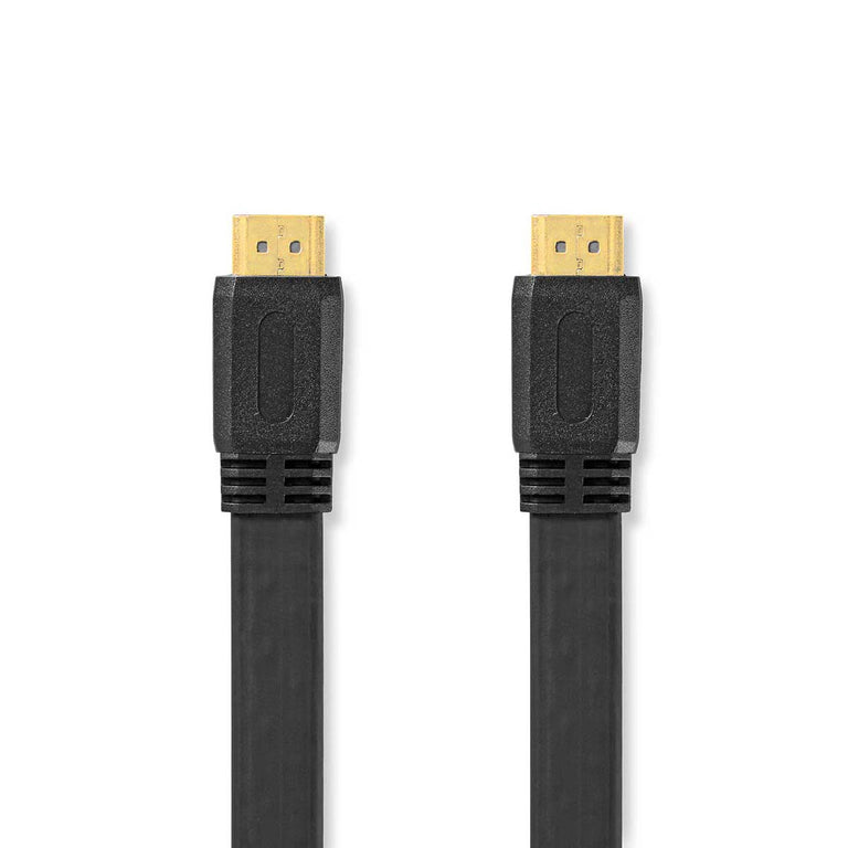 High-Speed ​​HDMI Flat Cable with Ethernet | Connector - 3.0 m Black