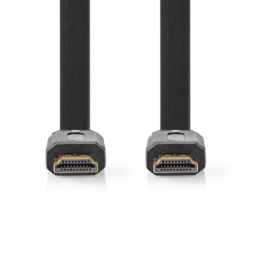 High-Speed ​​HDMI Flat Cable with Ethernet | Connector - 3.0 m Black