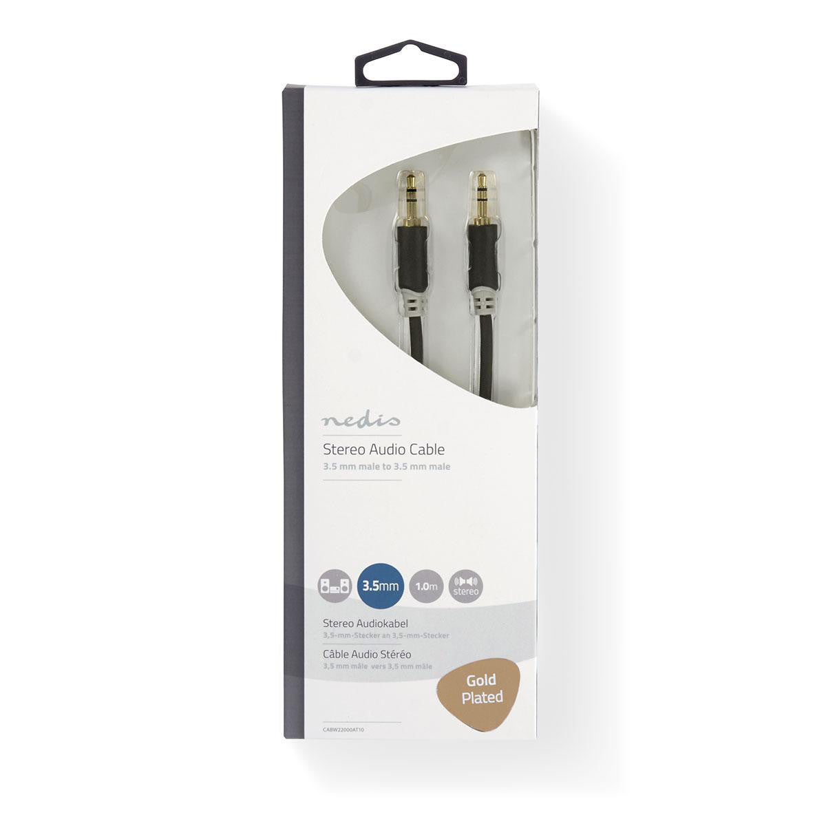 Cable de Audio Estéreo | Macho 3,5 mm - 1,0 m Antracita