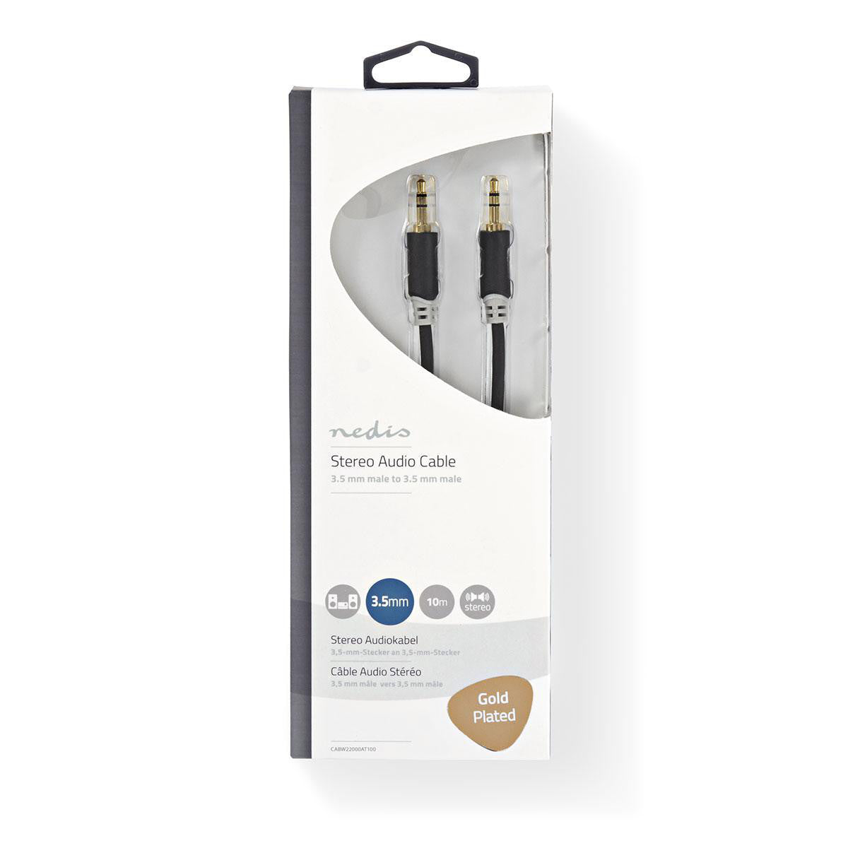 Cable de Audio Estéreo | Macho 3,5 mm - 10 m Antracita