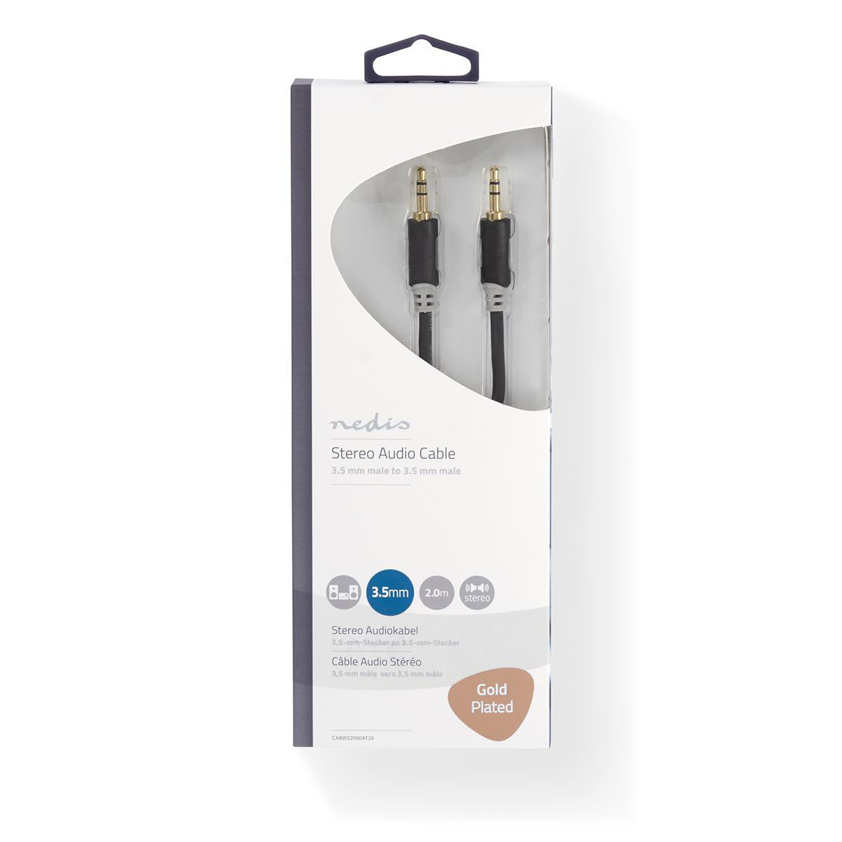 Cable de Audio Estéreo | Macho 3,5 mm - 2,0 m Antracita