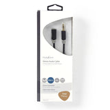 Cable de Audio Estéreo | Macho 3,5 mm - Hembra 5,0 m Antracita