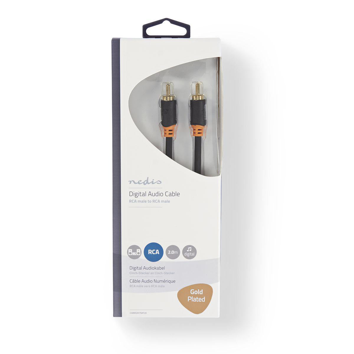 Cable de Audio Digital | RCA Macho - 2,0 m Antracita Cables
