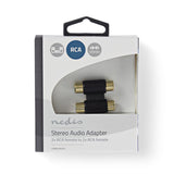 Adaptador de Audio Estéreo | 2x RCA Hembra - Hembra