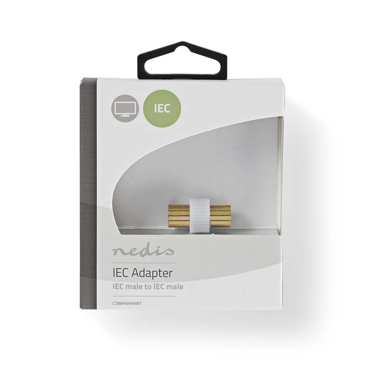 Adaptador Coaxial | IEC (Coaxial) Macho - Macho
