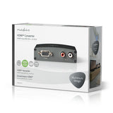 Convertidor Hdmi? a VGA | 1 Toma - Entrada + 2 Salidas RCA (I/D) Adaptador
