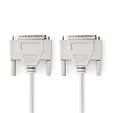 Cable Rs232 | D-sub de 25 Pines Macho - 2,0 m Color Marfil