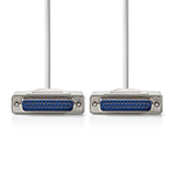 Cable Rs232 | D-sub de 25 Pines Macho - 2,0 m Color Marfil