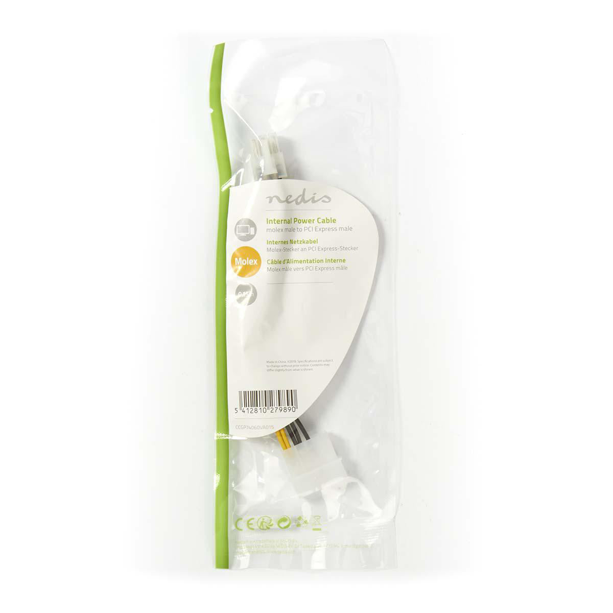 Cable de Alimentación Interno | Molex Macho - PCI Express 0,15 m