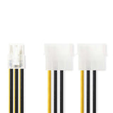 Cable de Alimentación Interno | 2 x Molex Macho - PCI Express Hembra 0,15 m