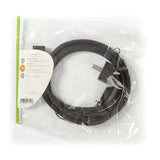 Cable de Alimentación 3 x 1,5 mm² | Schuko Macho en Ángulo - IEC-320-C13 2,0 m Negro