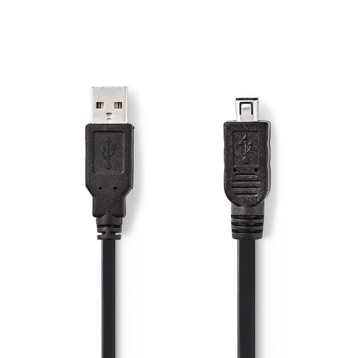 Cable USB 2.0 | A Macho - Hirose Mini de 4 Pines 2,0 m Negro