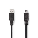 Cable USB 2.0 | A Macho - Hirose Mini de 4 Pines 2,0 m Negro