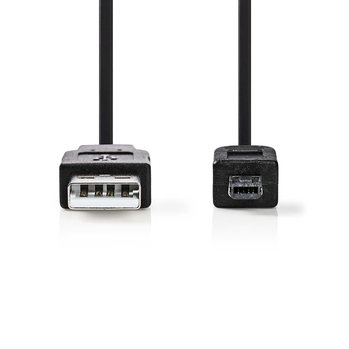 Cable USB 2.0 | A Macho - Hirose Mini de 4 Pines 2,0 m Negro